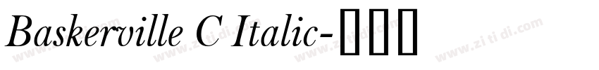 Baskerville C Italic字体转换